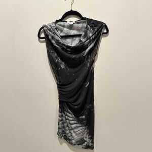 Helmut Lang Black Bodycon Mini Dress